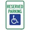 Signmission Reserved Parking With Handicapped Symbol, Heavy-Gauge Aluminum, 12" x 18", A-1218-24773 A-1218-24773 - alternate 1